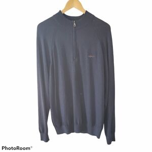 Greg Norman Navy Blue Luxe Sweater Mens Size XL